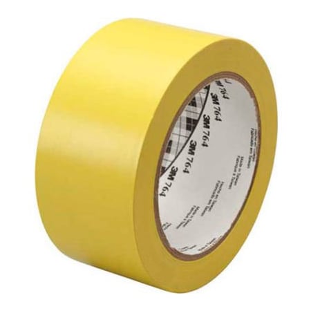 Box Packaging 3M 764 Vinyl Tape 2" x 36 Yds 5 Mil Yellow - 6/PACK T967764Y6PK